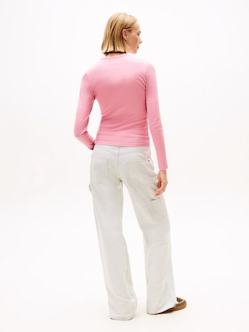 Tommy Jeans - Camisa 'ESSENTIAL' em rosa
