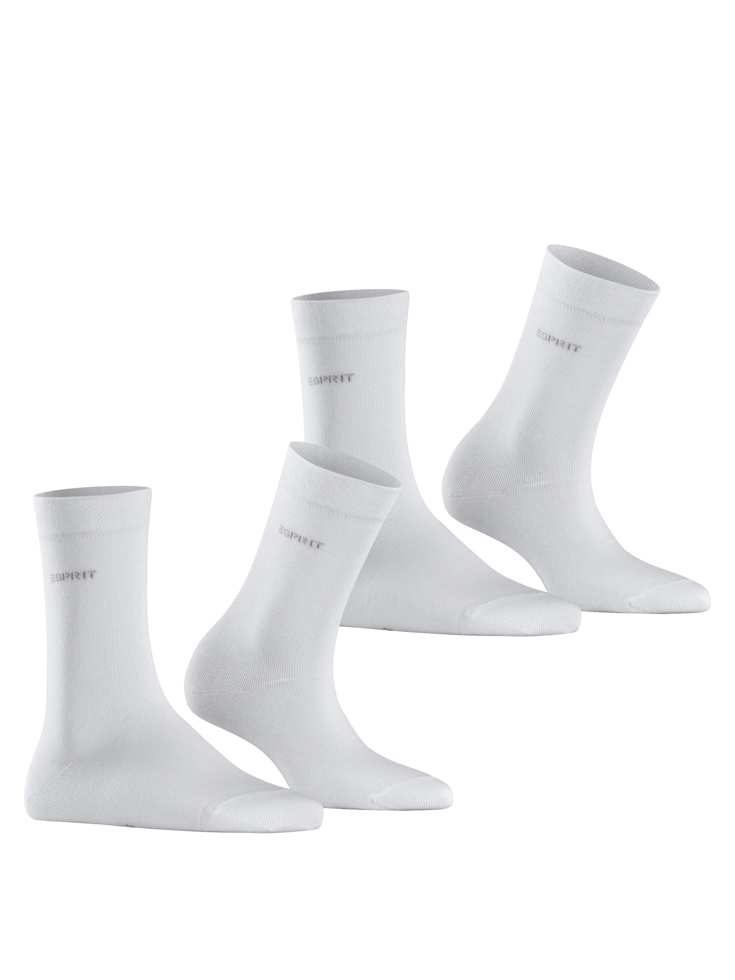 ESPRIT Socks 'Basic Easy 2-Pack' in White
