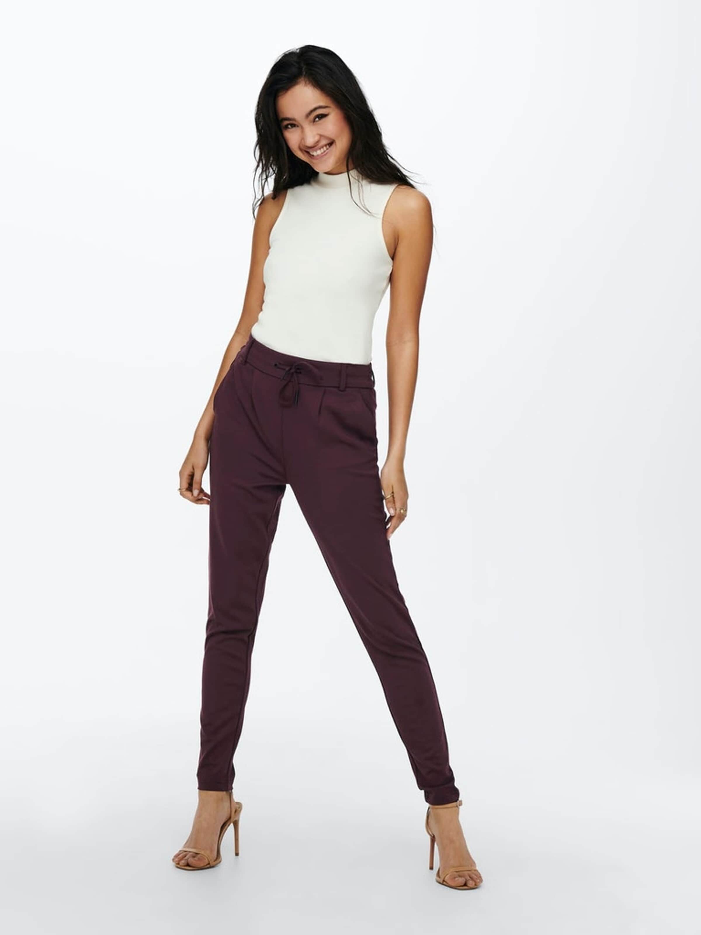 ONLY Baggy Broek 'poptrash' in Rood