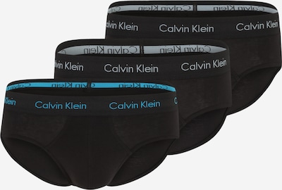 Calvin Klein Underwear Slip en bleu cyan / gris / noir, Vue avec produit