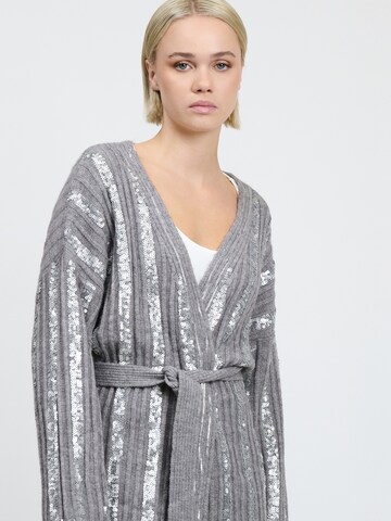 Influencer Knit cardigan in Grey