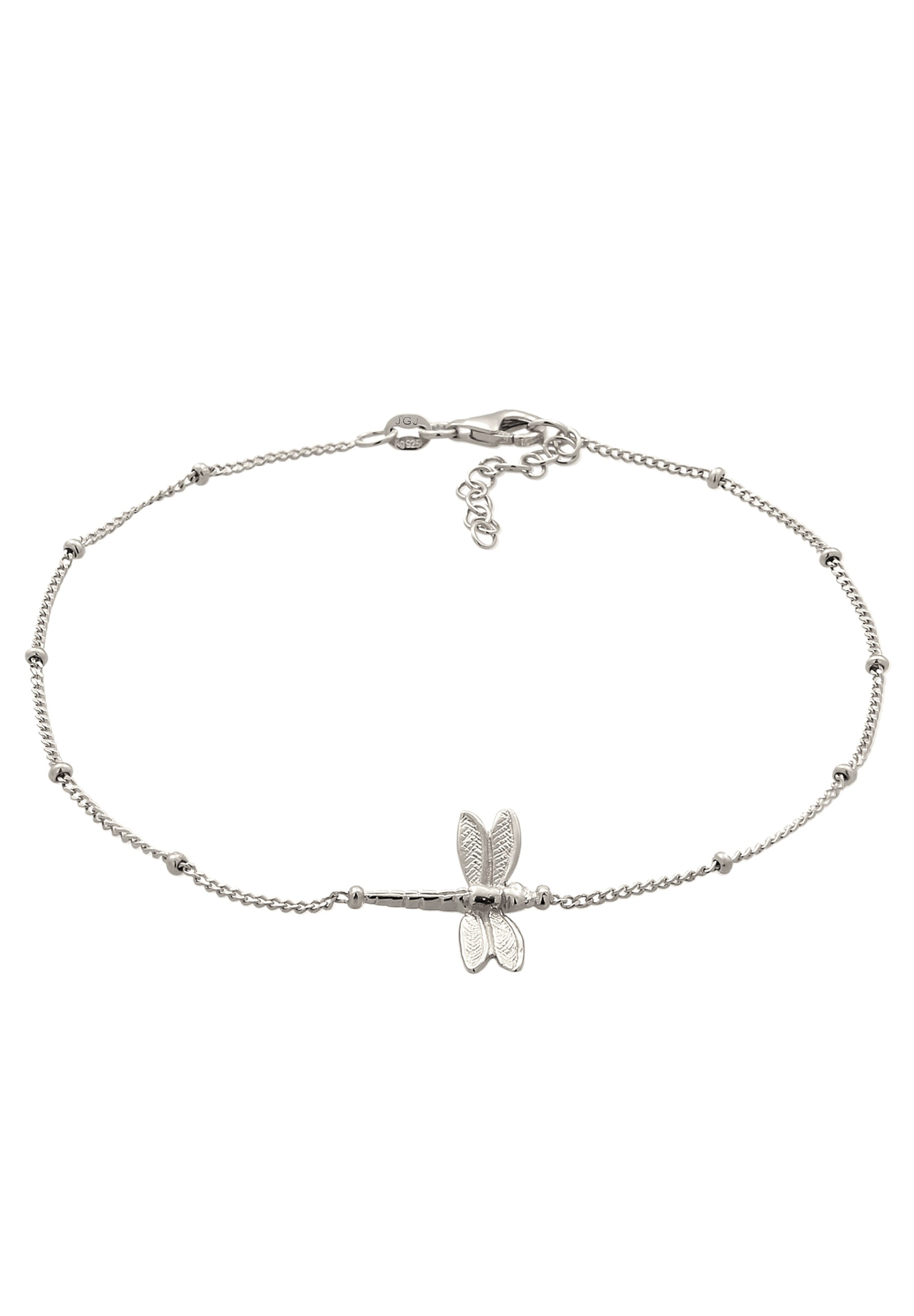 ELLI Fußschmuck 'Libelle' in Silber: Vorderseite