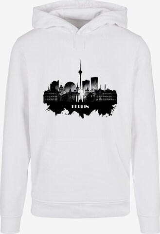 F4NT4STIC Sweatshirt 'Cities Collection - Berlin skyline' in Wit: voorkant