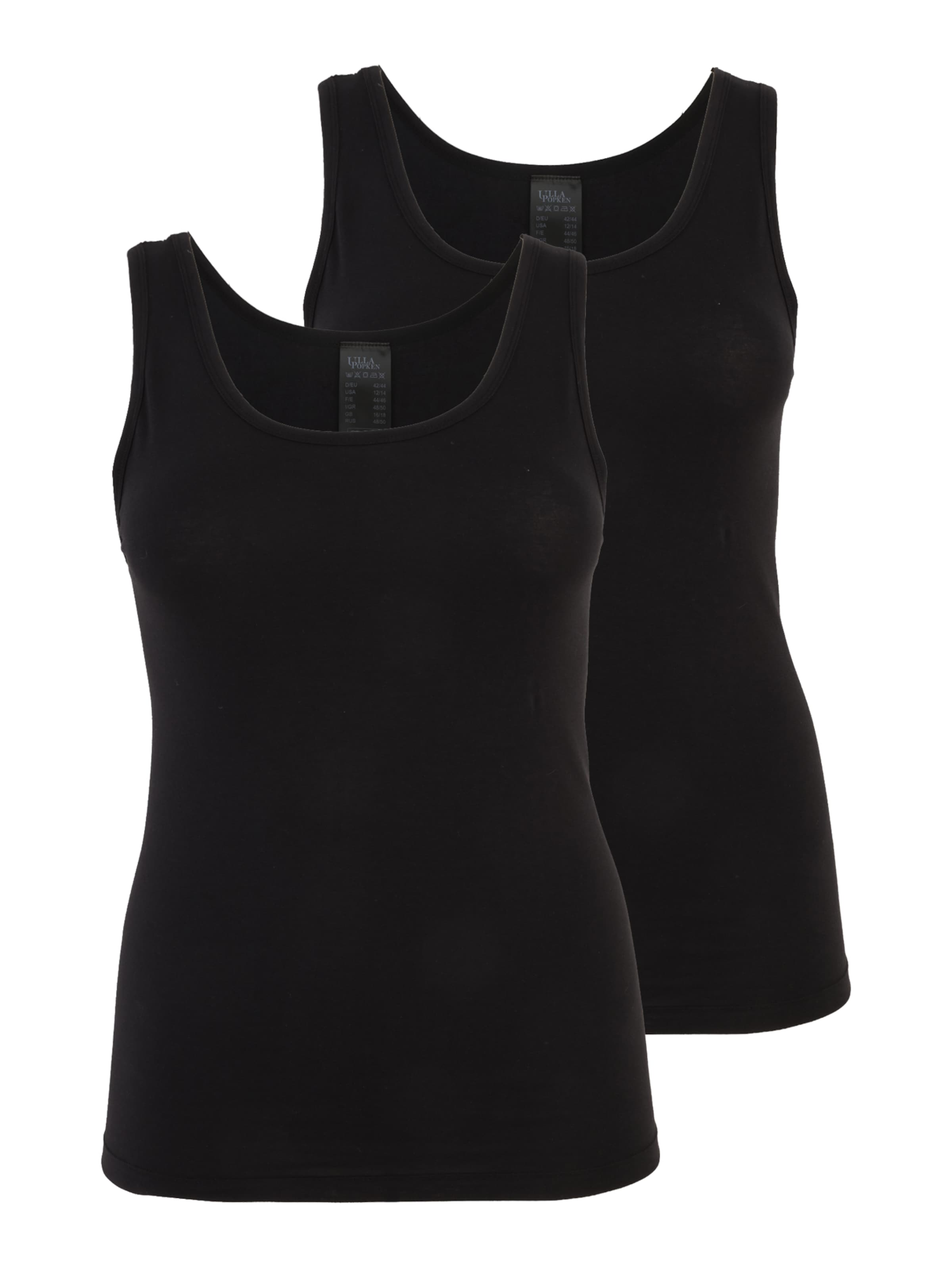 Maillot de corps Ulla Popken en noir : devant