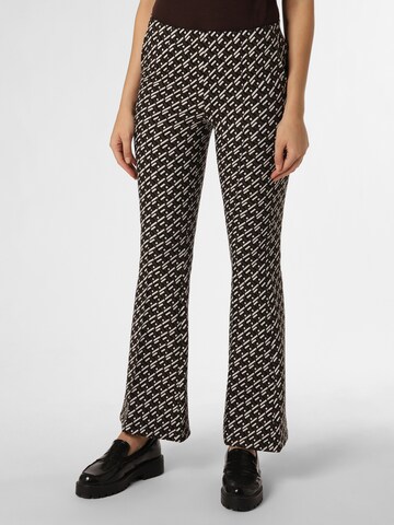 Marie Lund Flared Pants in Brown: front