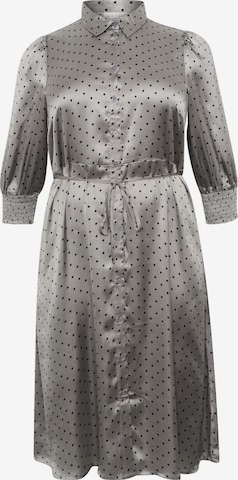 KAFFE CURVE Kleid 'Emine' in Grau: Vorderseite