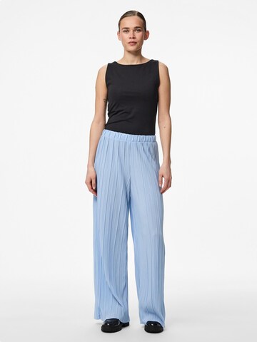 PIECES Wide Leg Hose 'PCPammi' in Blau