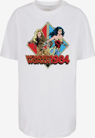 F4NT4STIC Oversized Shirt 'DC Comics  Wonder Woman 84' in White: front