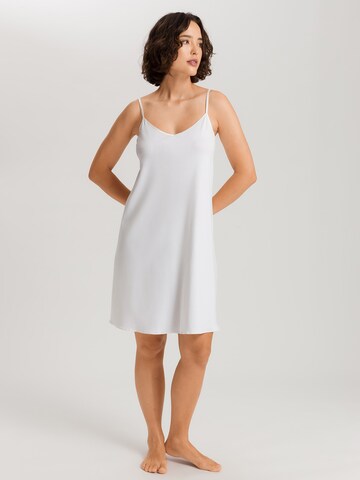 Hanro Pajama shirt ' Spaghettidress Cotton Silk ' in White