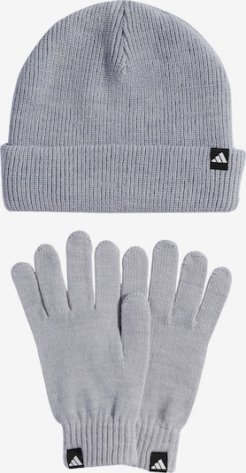 ADIDAS PERFORMANCE Set: Sportmütze Mit Sporthandschuhe 'Glove + Beanie' in grau, Produktansicht