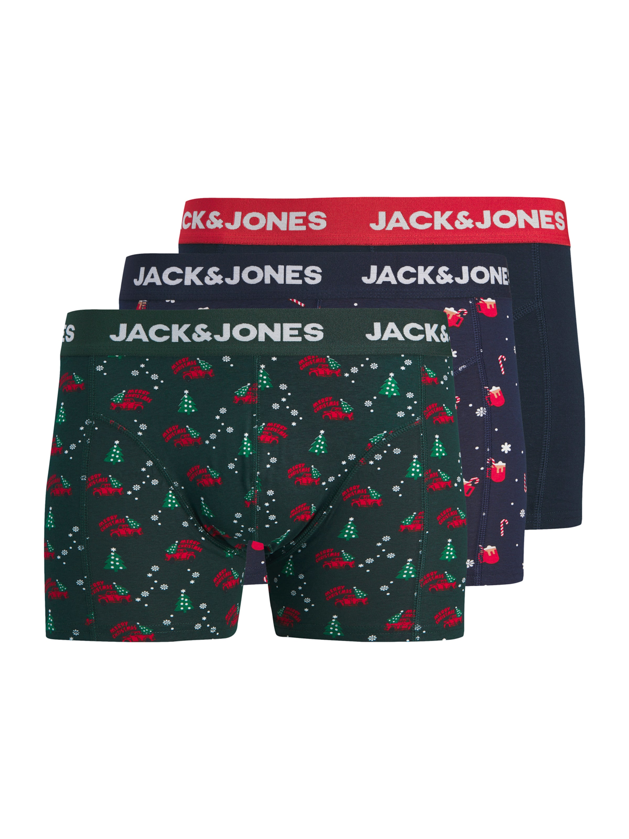 JACK & JONES Boxerky 'JACXMAS STOCK' - Modrá: predná strana
