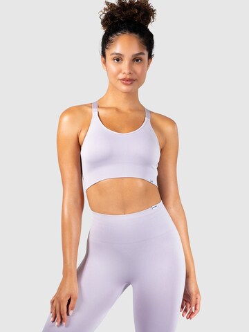 Smilodox Bralette Sports Top ' Abbi ' in Purple: front