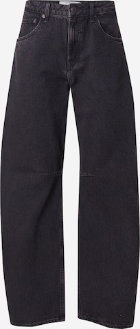 TOPSHOPLoosefit Traperice - crna boja: prednji dio