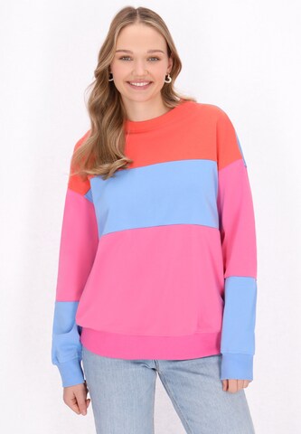 MYMO Sweatshirt 'Back To School' in Pink: front