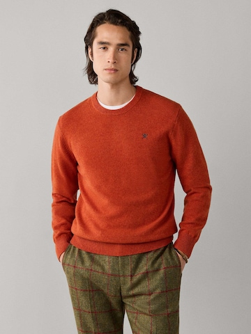 Hackett London Sweater in Orange: front