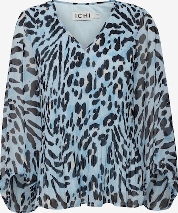 ICHI Blouse in Blauw: voorkant