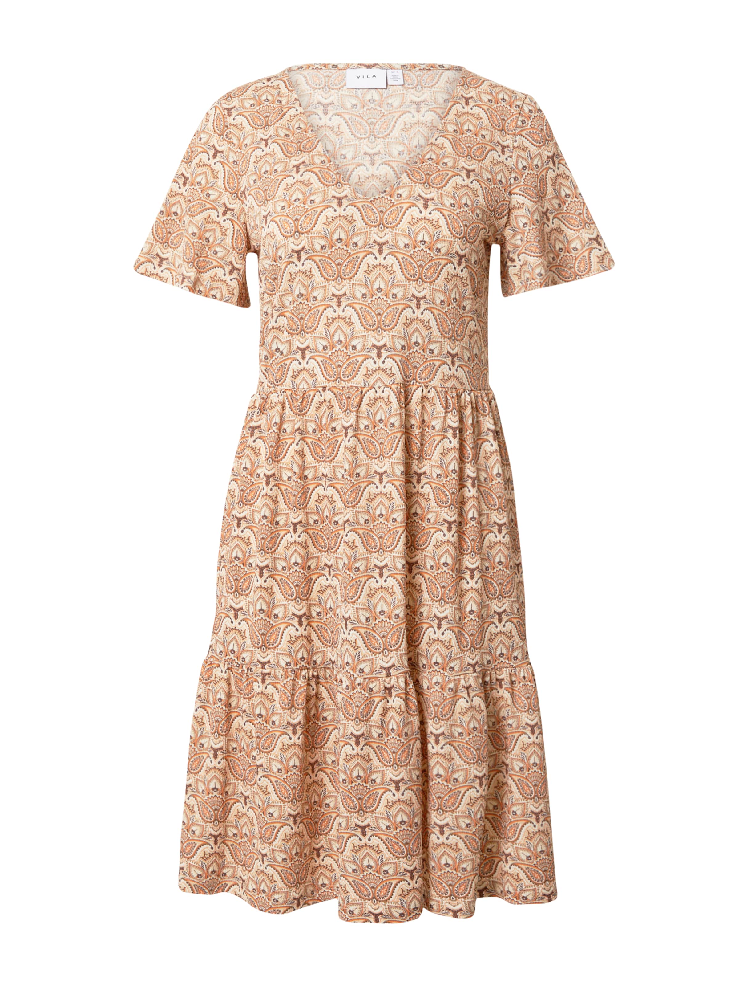 VILA - Vestido 'Vinatalie' en beige: frente