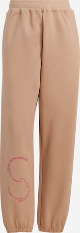 ADIDAS BY STELLA MCCARTNEY - Tapered Calças de desporto em castanho: frente