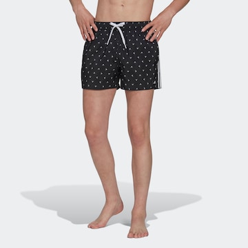 ADIDAS SPORTSWEAR Swimming Trunks 'Mini Logo Clx' in Black