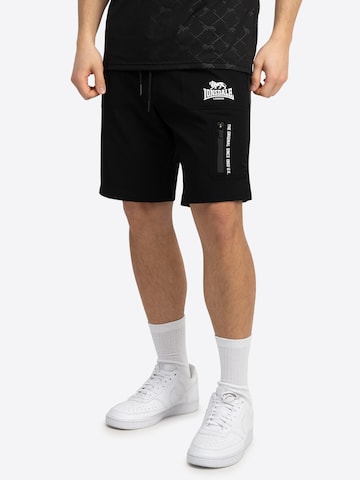 LONSDALE Regular Broek 'Havant' in Zwart: voorkant