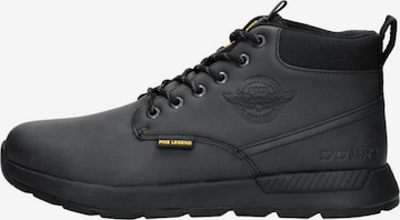 PME Legend Lace-up boot 'Ribber' in Black: front