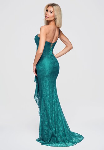 Robe de soirée Ombre en vert