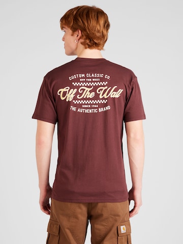 T-Shirt VANS en marron : devant