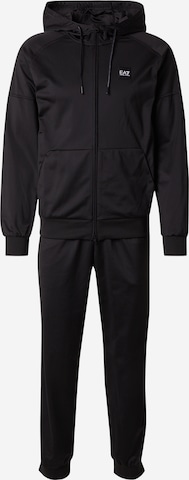 EA7 Emporio ArmaniJogging komplet - crna boja: prednji dio