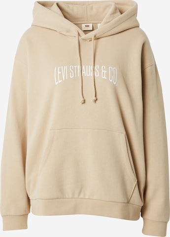 LEVI'S ® Mikina 'Graphic Salinas Hoodie' – béžová: přední strana