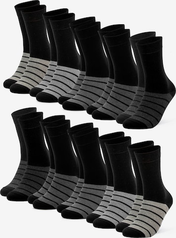 Occulto Socks 'Laura' in Grey: front