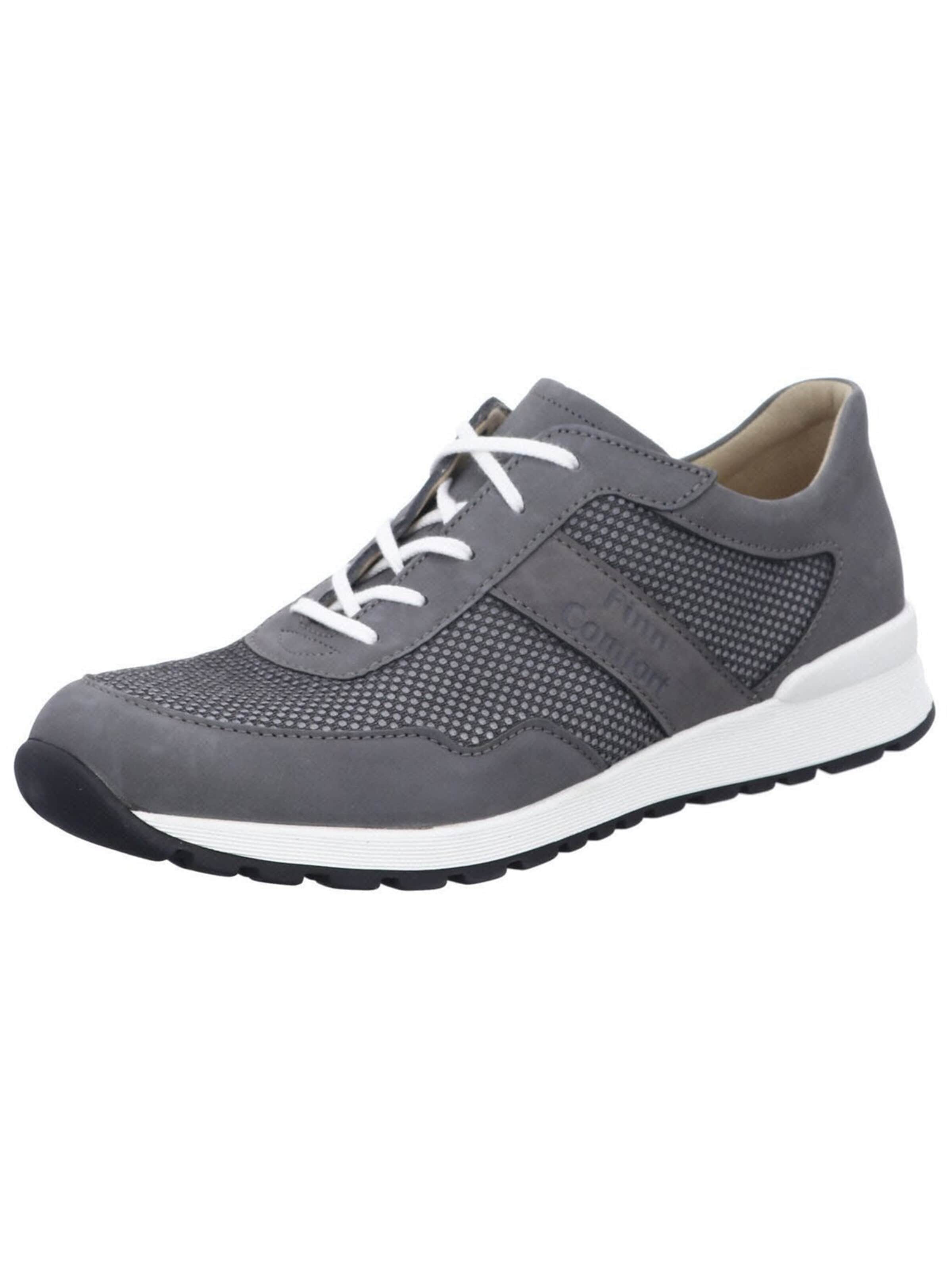 Finn Comfort - Zapatos con cordón 'Sneaker Low Herren 01370 901619 Echtleder in grau' en gris: frente