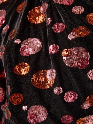Chemisier love & roses en noir
