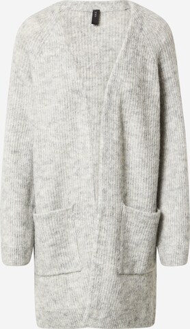 Y.A.S Knit Cardigan 'Alva' in Grey: front