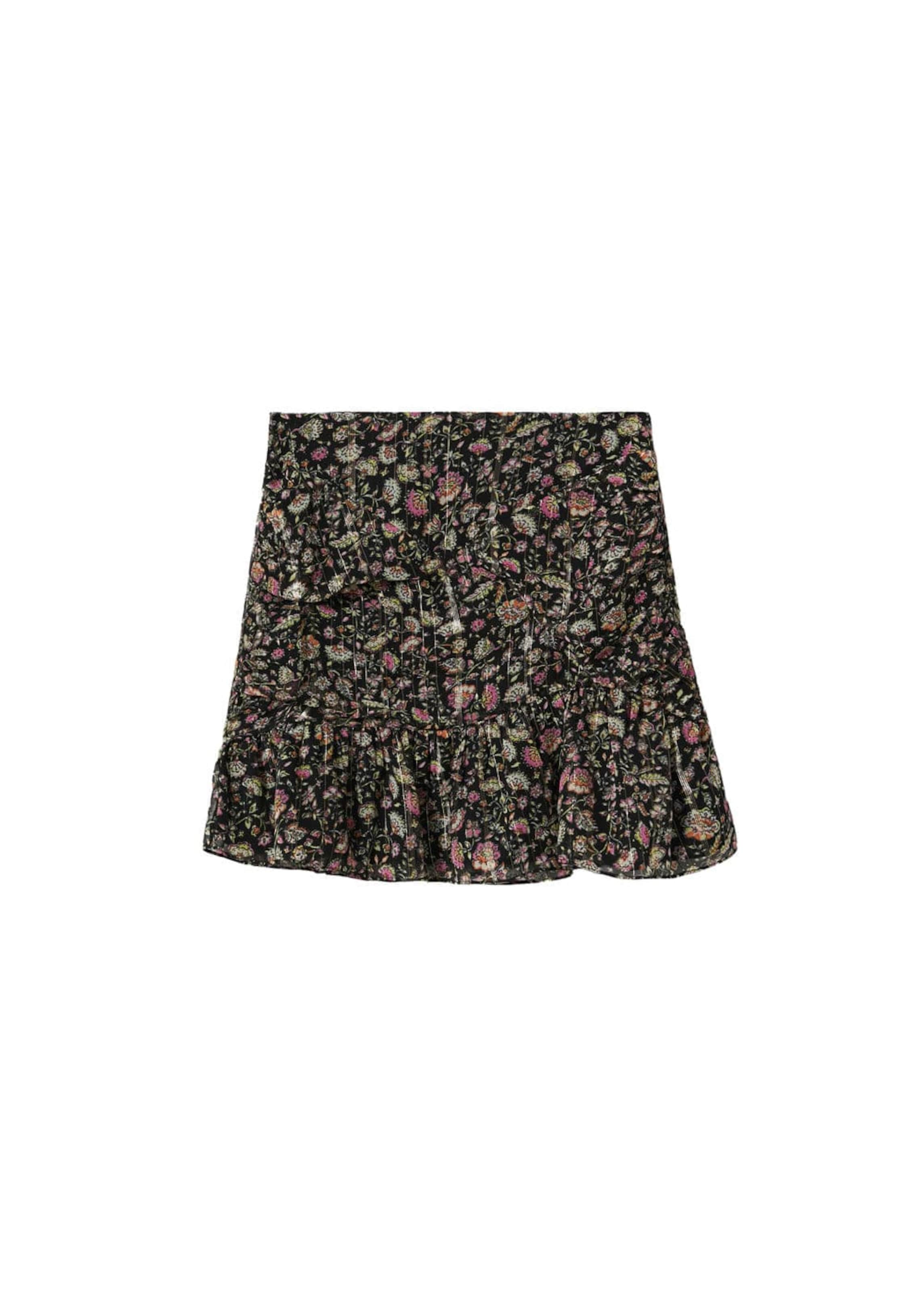 MANGO Rock 'Lamare' in Schwarz: Vorderseite