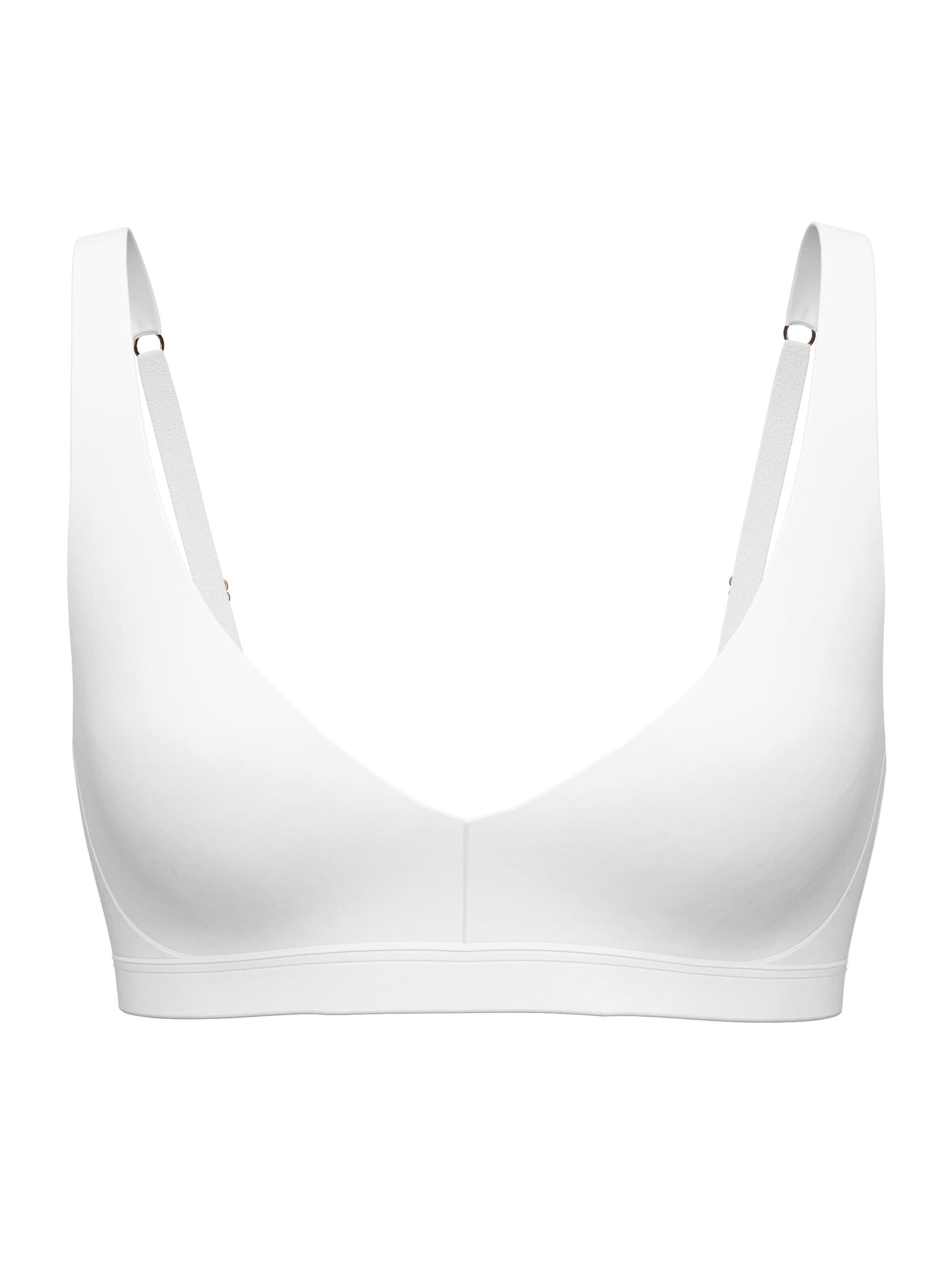 Bustino Reggiseno 'Sleek Skin' di CALIDA in bianco: frontale