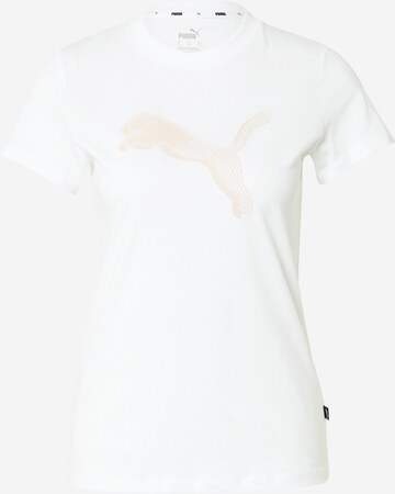 PUMA Funkcionalna majica | bela barva: sprednja stran