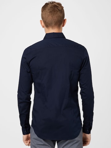 Petrol Industries Slim fit Overhemd 'Essential' in Blauw