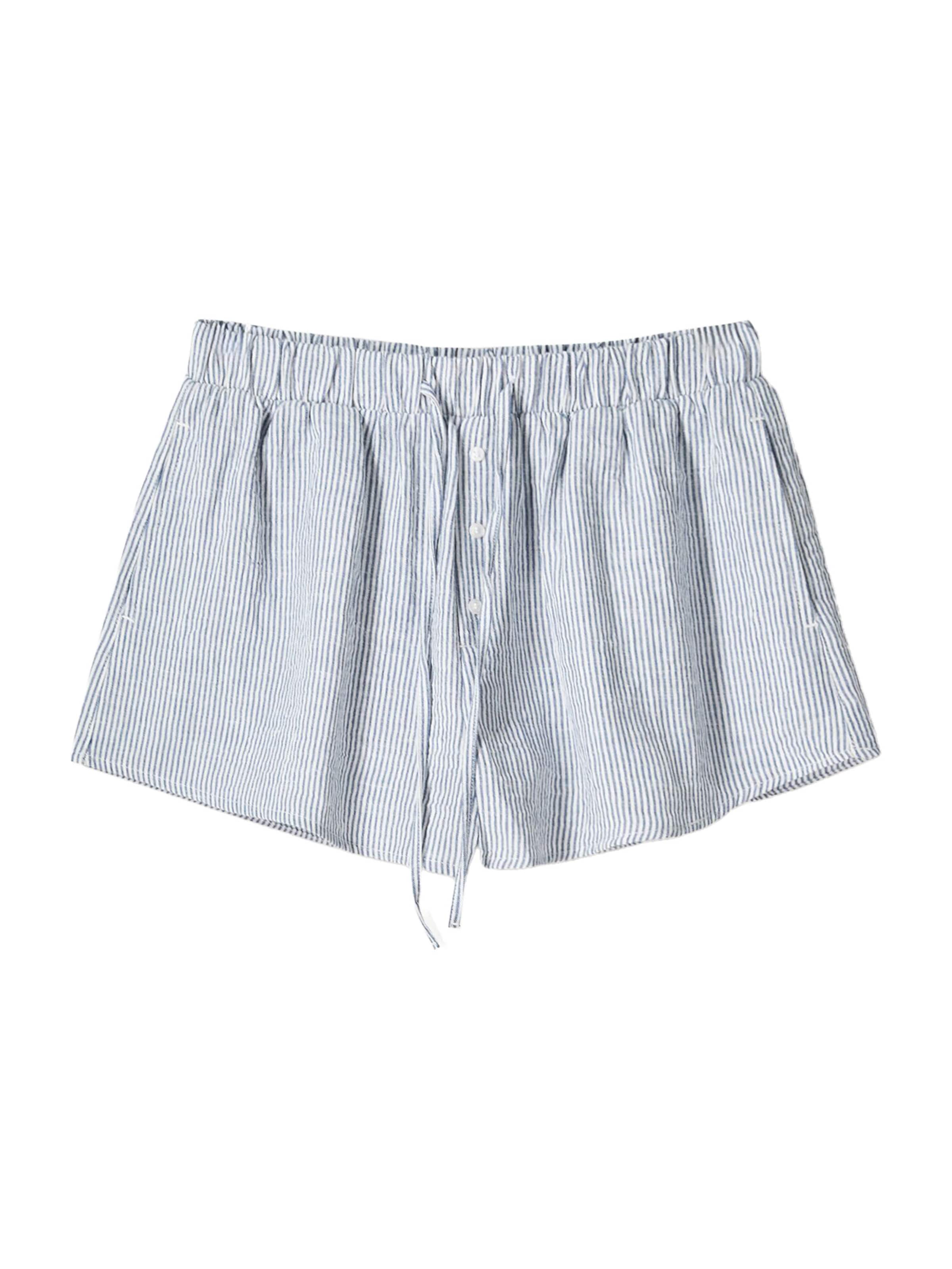 Loosefit Pantaloni di Bershka in blu: frontale