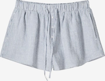 Bershka Loosefit Housut värissä sininen: etupuoli