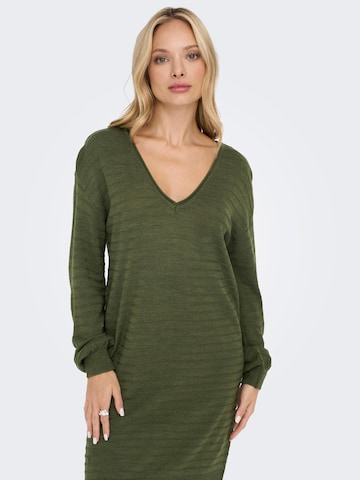 ONLY Knitted dress 'CATA' in Green: front