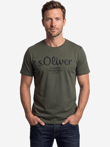 s.Oliver Shirt 'Basic'‌ in Grün