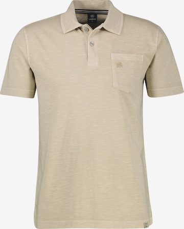 LERROS Polo in Jersey-Qualität mit Brusttasche aus reiner Baumwolle in Beige: Vorderseite