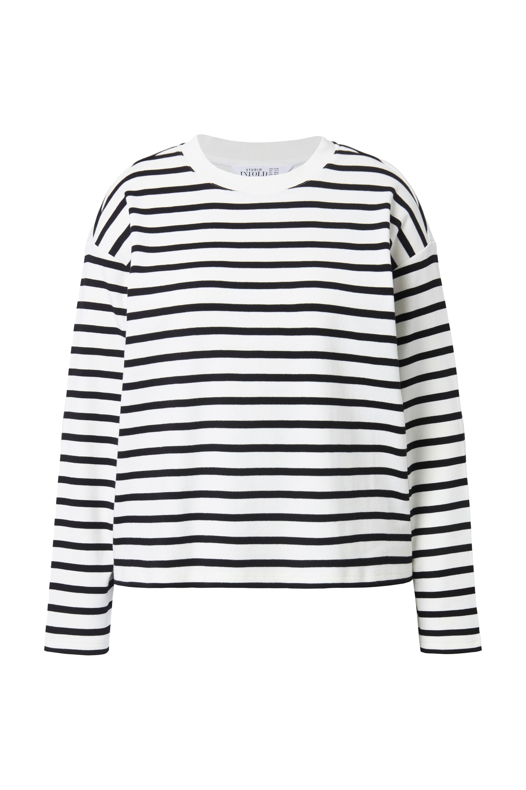 Studio Untold Sweatshirt in Black / Off white, Item view