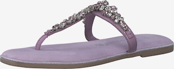 MARCO TOZZI T-Bar Sandals in Purple: front