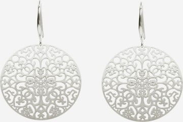 Gemshine Earrings 'Mandala Kreis' in Silver: front