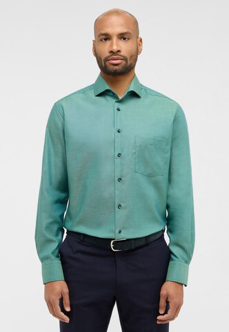 ETERNA Regular fit Business shirt in Green: front