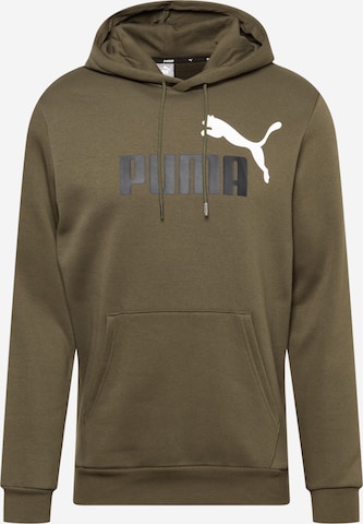 Dark green puma hoodie cheap