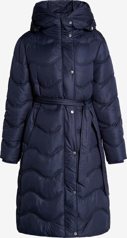 faina Winter Coat in Blue: front