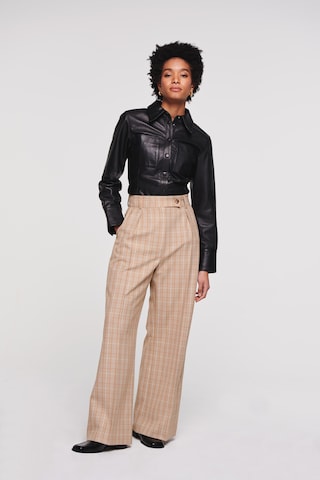 Wide Leg Pantalon à pince 'Fedde' Aligne en beige