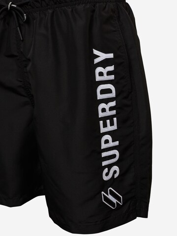 Superdry Шорти за плуване в черно